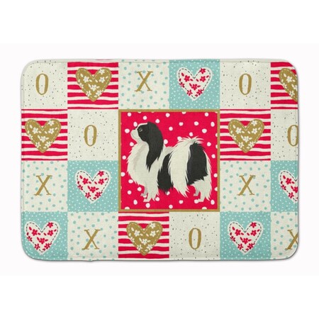 Carolines Treasures 19 x 27 in. Japanese Chin Love Machine Washable Memory Foam Mat CK5938RUG